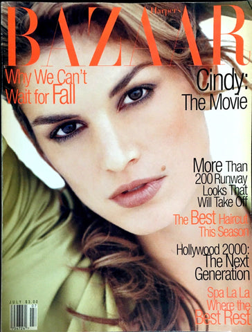 HARPER's BAZAAR Magazine US Magazine July 1995 CINDY CRAWFORD Trish Goff KATE MOSS Stella Tennant