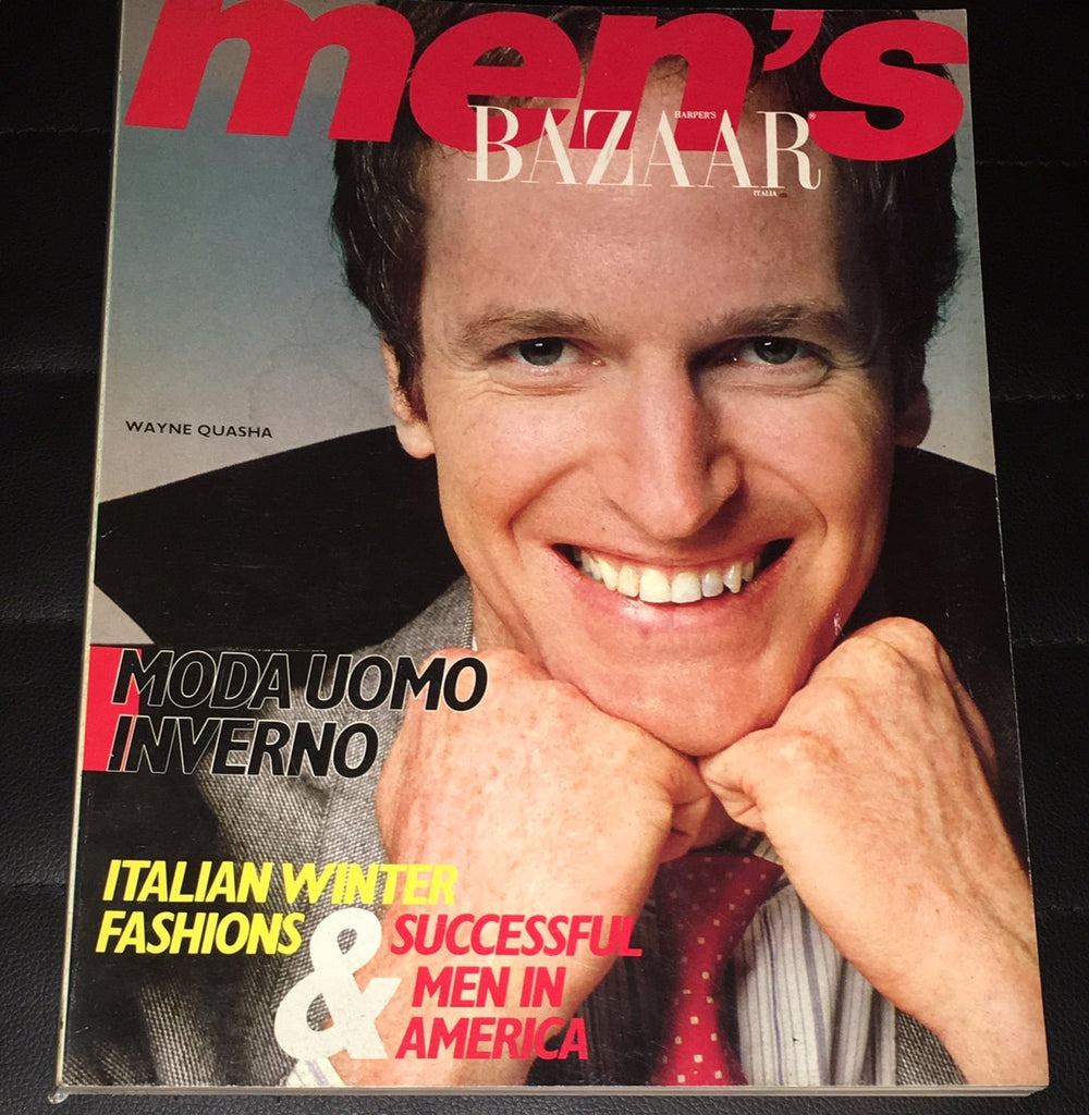 1982 Man HARPER'S BAZAAR MEN'S Magazine 1982 WAYNE QUASHA Steven Meisel GIA CAR