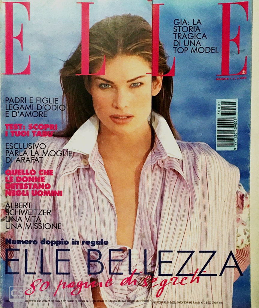 ELLE Italia Magazine 1993 MEGHAN DOUGLAS Gia Carangi CARMEN SCHWARZ