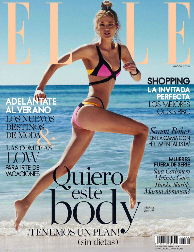 ELLE Spain Magazine May 2015 MICHELLE BUSWELL Brooke Shields ANJA RUBIK Carbonero