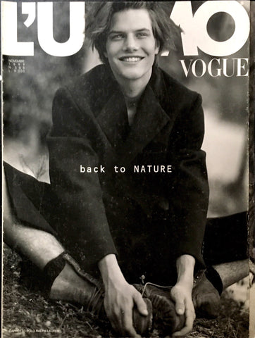 L'UOMO VOGUE Magazine November 1999 BRUCE WEBER