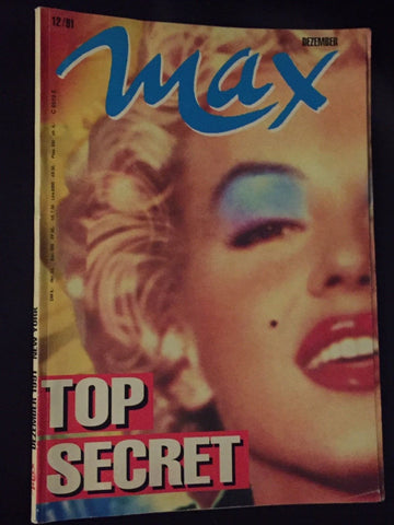 MAX Magazine 1991 MARILYN MONROE Karl Lagerfeld VANESSA WILLIAMS