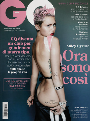 GQ Italia Magazine October 2013 MILEY CYRUS Arthur Gosse EDDIE REDMAYNE