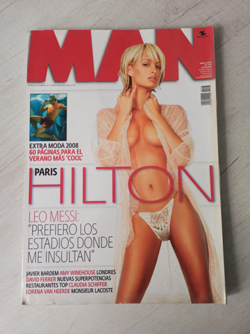 MAN Magazine Spain 2008 PARIS HILTON amazing pictorial by Willy Camden