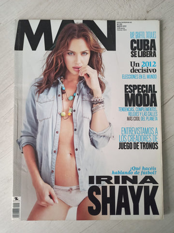 Man Spain Magazine March 2012 IRINA SHAYK Karen Mulder TATJANA PATITZ