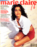 MARIE CLAIRE 16 Spain Magazine July 1990 YASMEEN GHAURI Ines Sastre