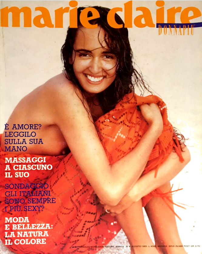 Marie Claire Magazine Italia August 1989 GAIL ELLIOTT Patty Pravo CELIA FORNER