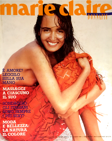 Marie Claire Italia Magazine August 1989 GAIL ELLIOTT Patty Pravo LANCE STAEDLER