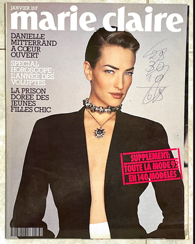 MARIE CLAIRE Magazine France January 1992 TATJANA PATITZ Marie Sophie Wilson