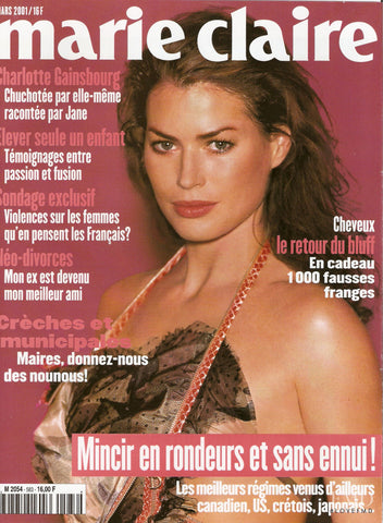MARIE CLAIRE Magazine France N°583 March 2001 CARRE OTIS by HANS FEURER