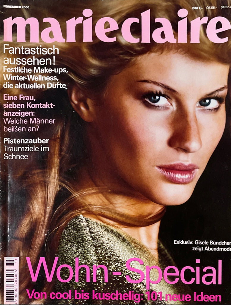 MARIE CLAIRE Germany Magazine November 2000 GISELE BUNDCHEN by RUSSELL