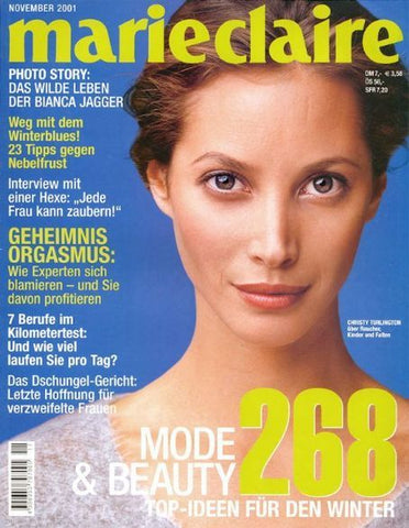 MARIE CLAIRE Magazine Germany November 2001 CHRISTY TURLINGTON Susanne Deeken