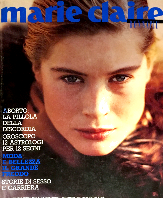MARIE CLAIRE Italia Magazine January 1990 EMMA WARG Marie Sophie Wilson NEIL KIRK