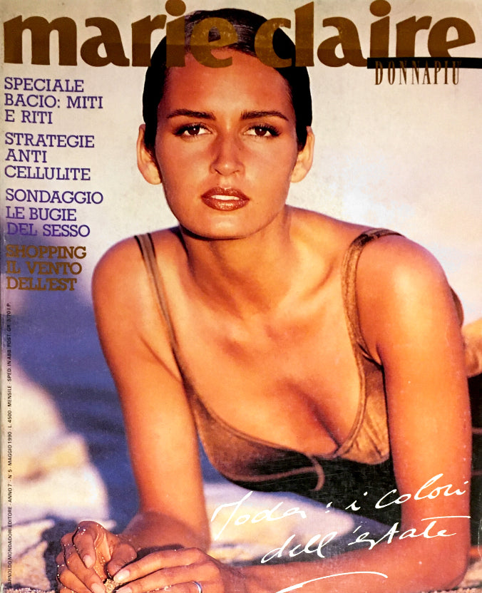 MARIE CLAIRE Magazine Italia May 1990 GAIL ELLIOTT Yasmeen Ghauri ANNA JUVANDER