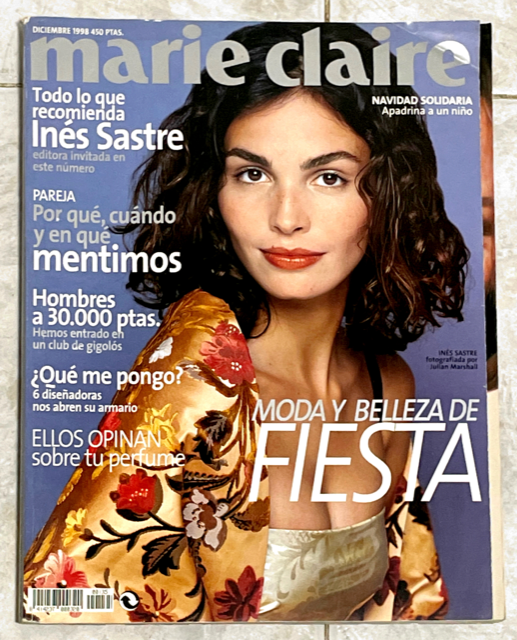 MARIE CLAIRE Magazine Spain December 1998 INES SASTRE Diane Lane TANGA MOREAU