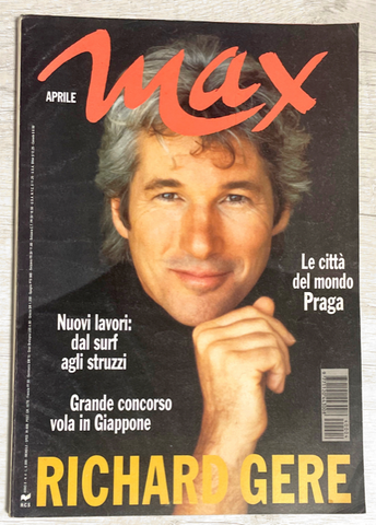 MAX Magazine Italia April 1994 RICHARD GERE Sarah Jessica Parker CHRIS O'DONNELL