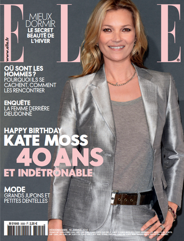 ELLE Magazine France January 2014 KATE MOSS Giedre Dukauskaite NICOLAS MOORE