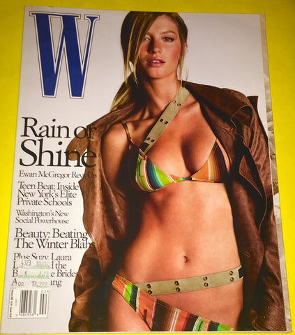 W Magazine February 2002 GISELE BUNDCHEN Hannelore Knuts LIISA WINKLER Delphine Balfort