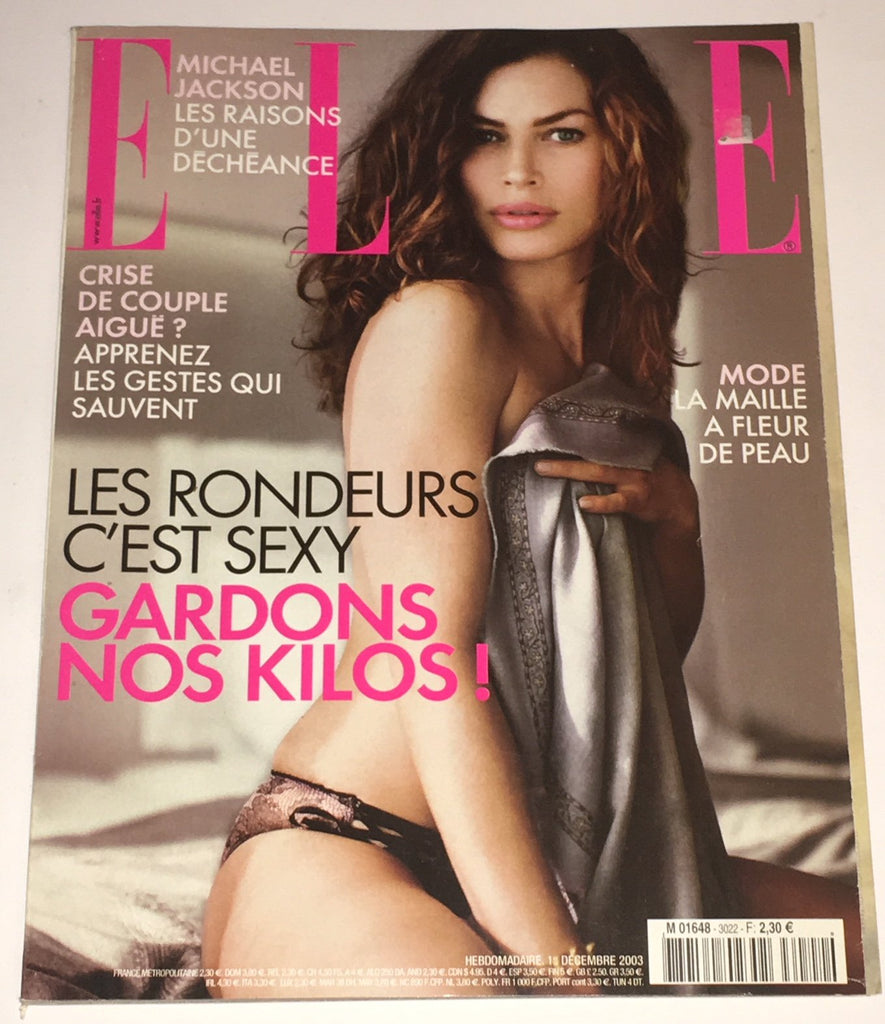 ELLE Magazine France December 2003 CARRE OTIS Olivier Martinez JANE BIRKIN Tiziano Magni