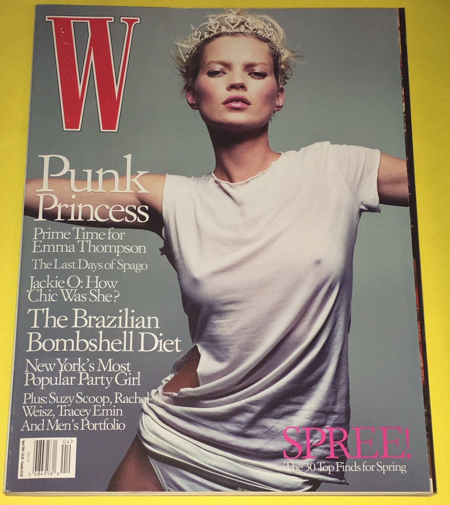 W Magazine April 2001 KATE MOSS Bimba Bose JACKIE KENNEDY Delfine Balfort AN OOST