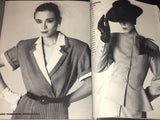 VOGUE Magazine Italia 1983 ROSEMARY MCGROTHA Simonetta Gianfelici RENEE SIMONSEN