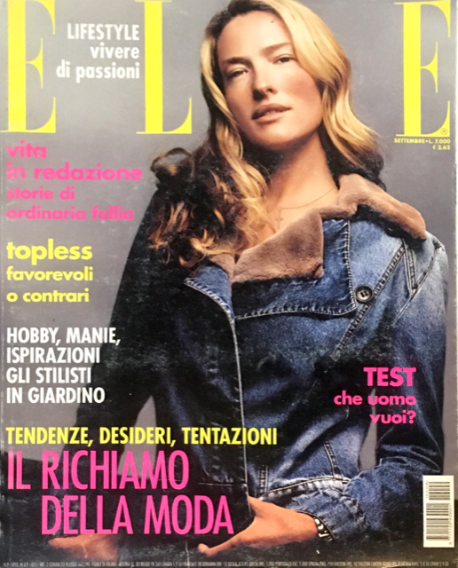 ELLE Magazine Italia September 2001 TATJANA PATITZ Alessandra Ambrosio JESSICA MILLER