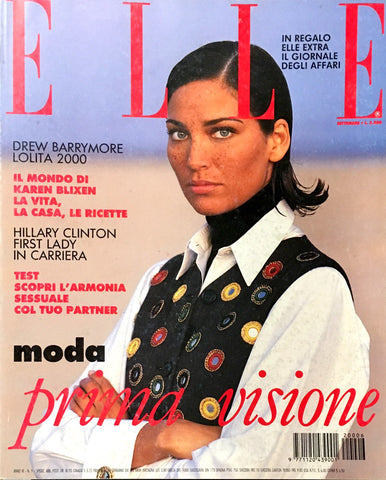 ELLE Magazine Italia September 1992 CARMEN SCHWARZ Tasha De Vasconcelos EMMA SJOBERG