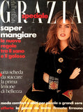 GRAZIA Italia Magazine November 1991 MEGHAN DOUGLAS