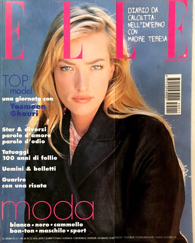 ELLE Magazine Italia November 1995 TATJANA PATITZ Yasmeen Ghauri TEREZA MAXOVA