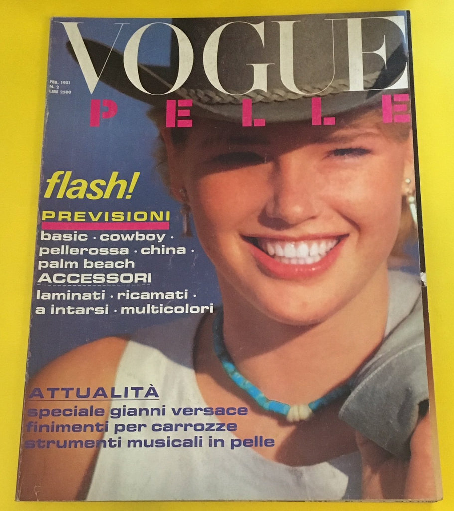 VOGUE Magazine Italia PELLE February 1981 FABRIZIO FERRI Vintage