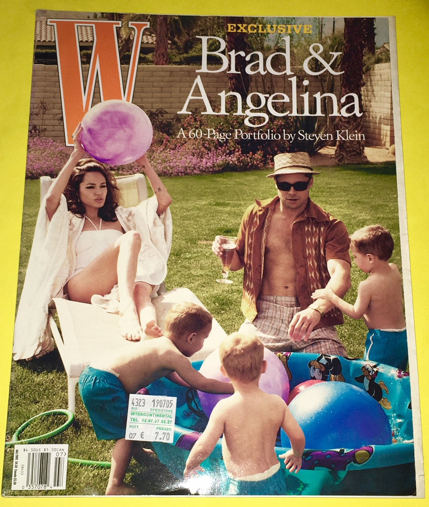 W Magazine July 2005 BRAD PITT Angelina Jolie STEVEN KLEIN