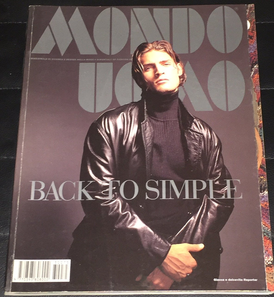 MONDO UOMO Fashion Magazine September 1993 TONY WARD