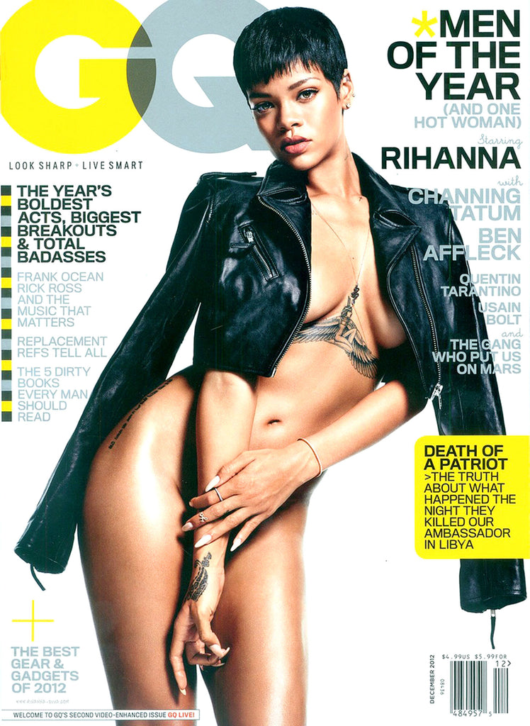 GQ Magazine US December 2012 RIHANNA Adam Driver BEN AFFLECK Frank Ocean