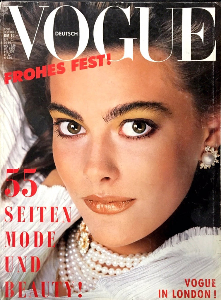 VOGUE Magazine Germany December 1984 PIA LIND Alison Cohn ASHLEY RICHARDSON