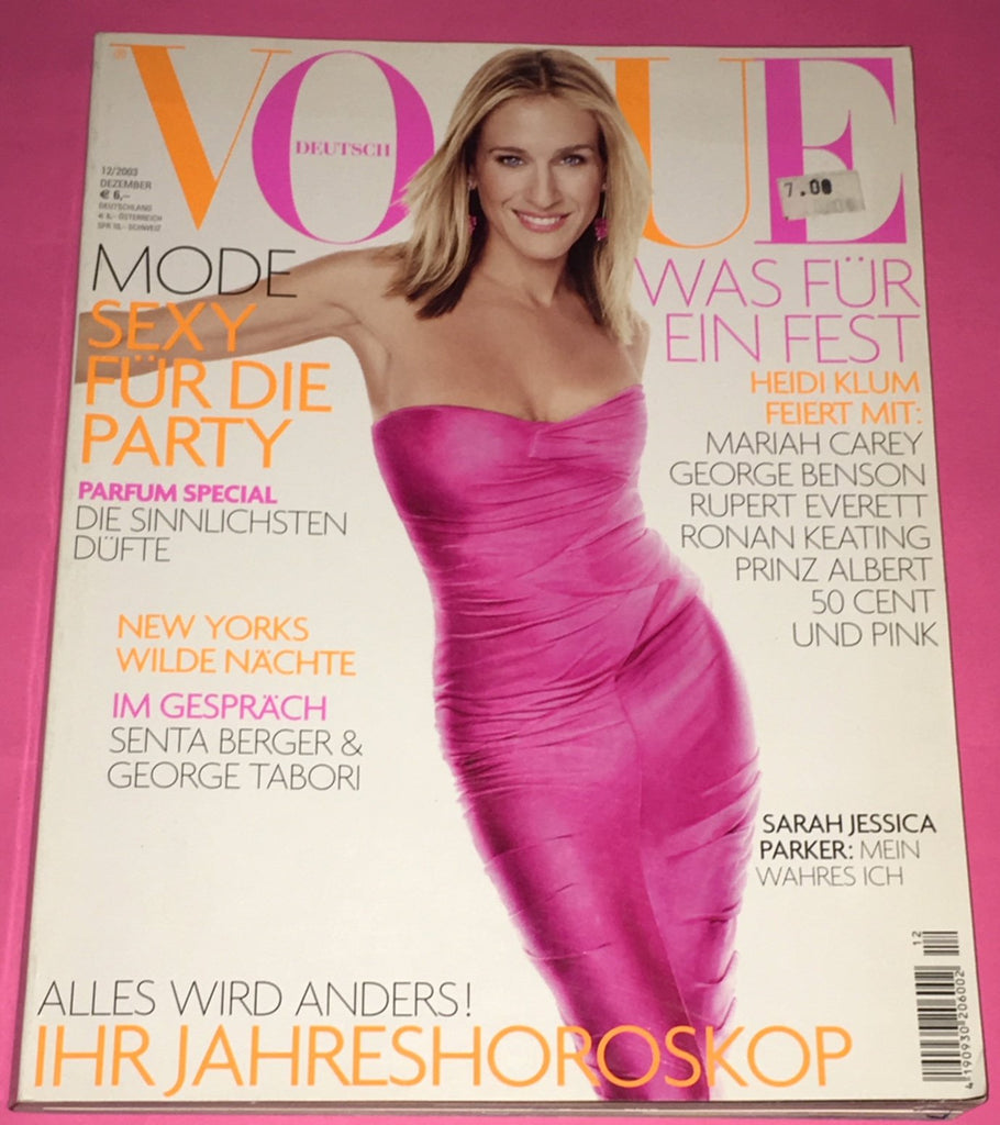 VOGUE Germany Magazine December 2003 SARAH JESSICA PARKER Heidi Klum