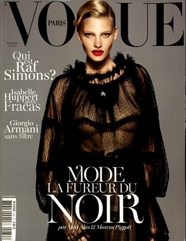 VOGUE Paris Magazine September 2012 LARA STONE Kate Moss DARIA WERBOWY Malgosia Bela