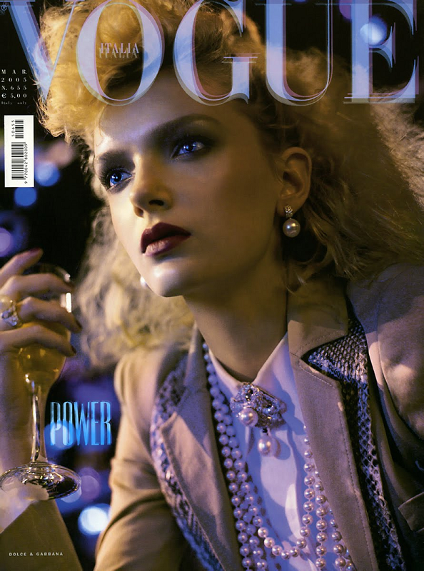 VOGUE Magazine Italia March 2005 LILY DONALDSON Natasha Poly ANJA RUBIK Pamela Anderson SEALED