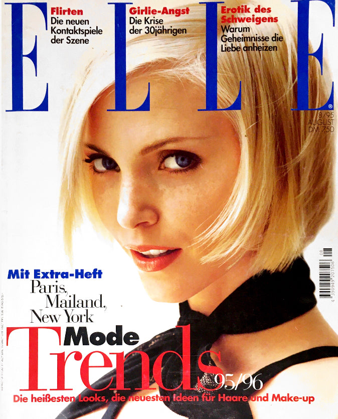 ELLE Germany Magazine August 1995 NADJA AUERMANN Jodie Kidd PATRICIA VELASQUEZ