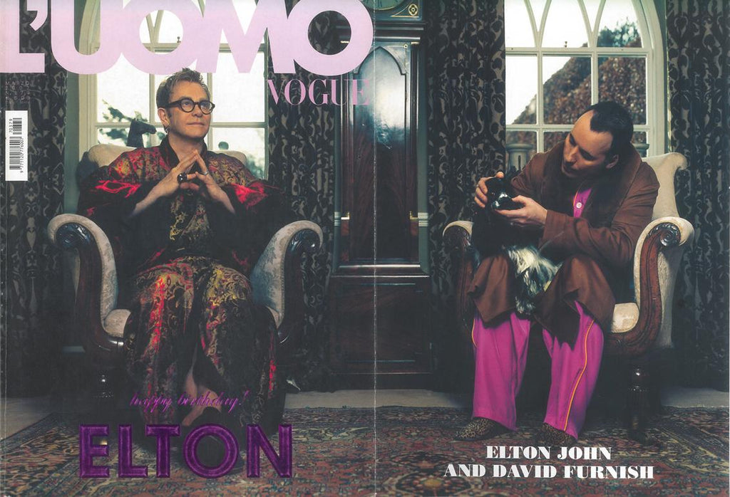 L'UOMO VOGUE Magazine March 2007 ELTON JOHN Mads Mikkelsen MIKHAIL BARYSHNIKOV