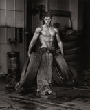 PER LUI Magazine 1985 FRED WITH TIRES & I Ragazzi del Body Shop HERB RITTS