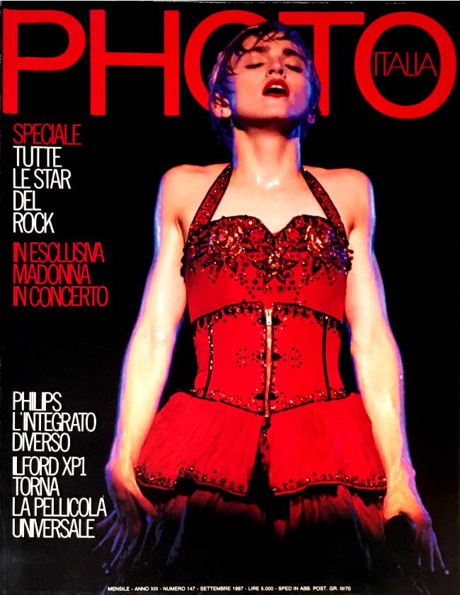 Madonna PHOTO Magazine Italia September 1987