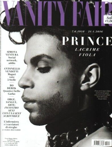 Prince Tribute VANITY FAIR Magazine Italia May 2016
