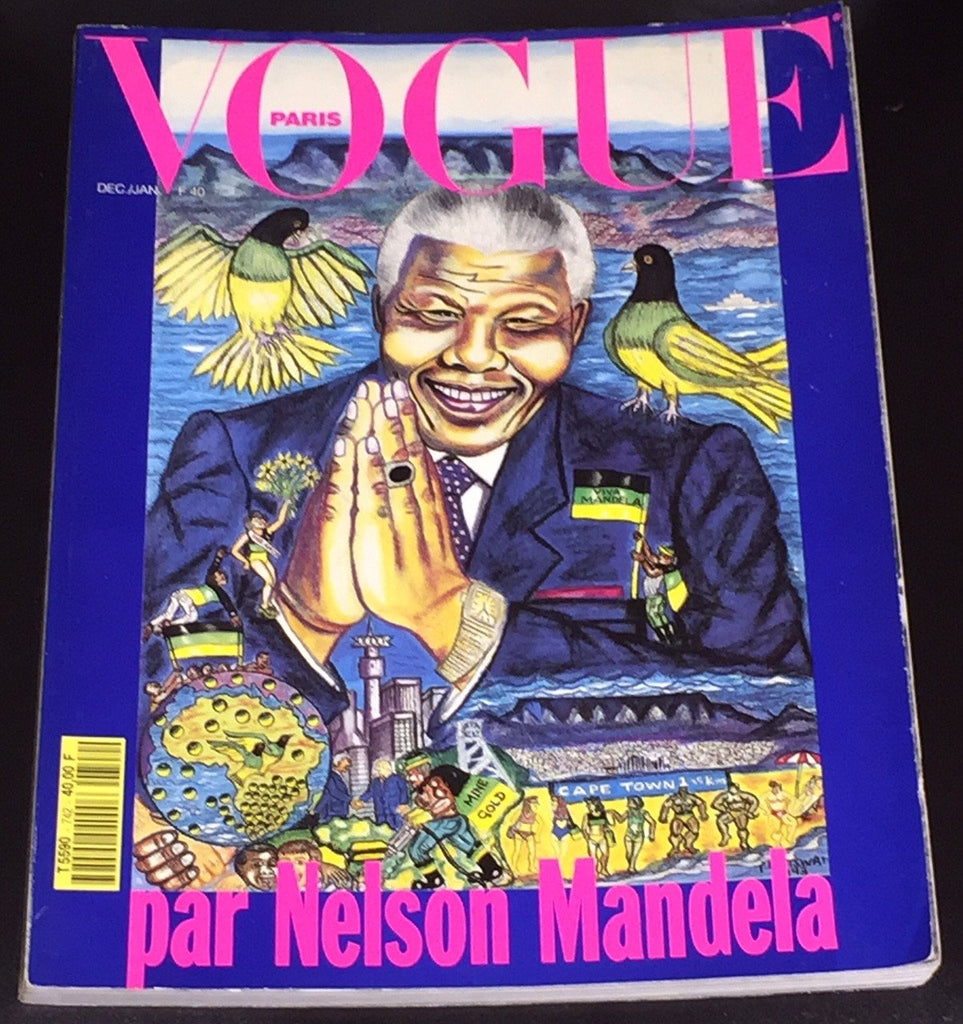 VOGUE Paris Magazine December 1993 Issue dedicated to NELSON MANDELA