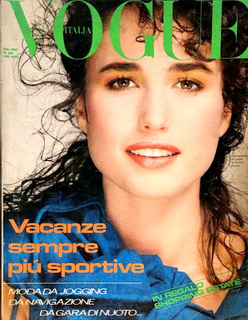 VOGUE Italia Magazine June 1982 ANDIE MACDOWELL Bruce Weber CLIO GOLDSMITH Armani