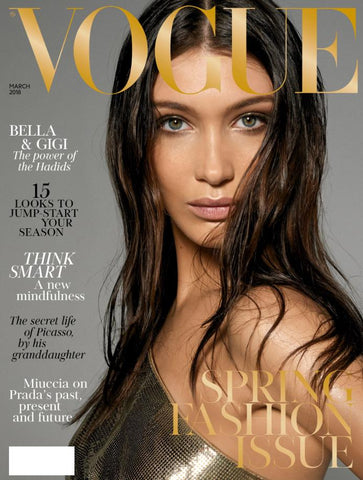 VOGUE Magazine UK March 2018 BELLA HADID by Steven Meisel