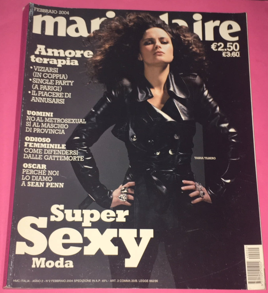 MARIE Claire Italia Magazine February 2004 TASHA TILBERG Sean Penn