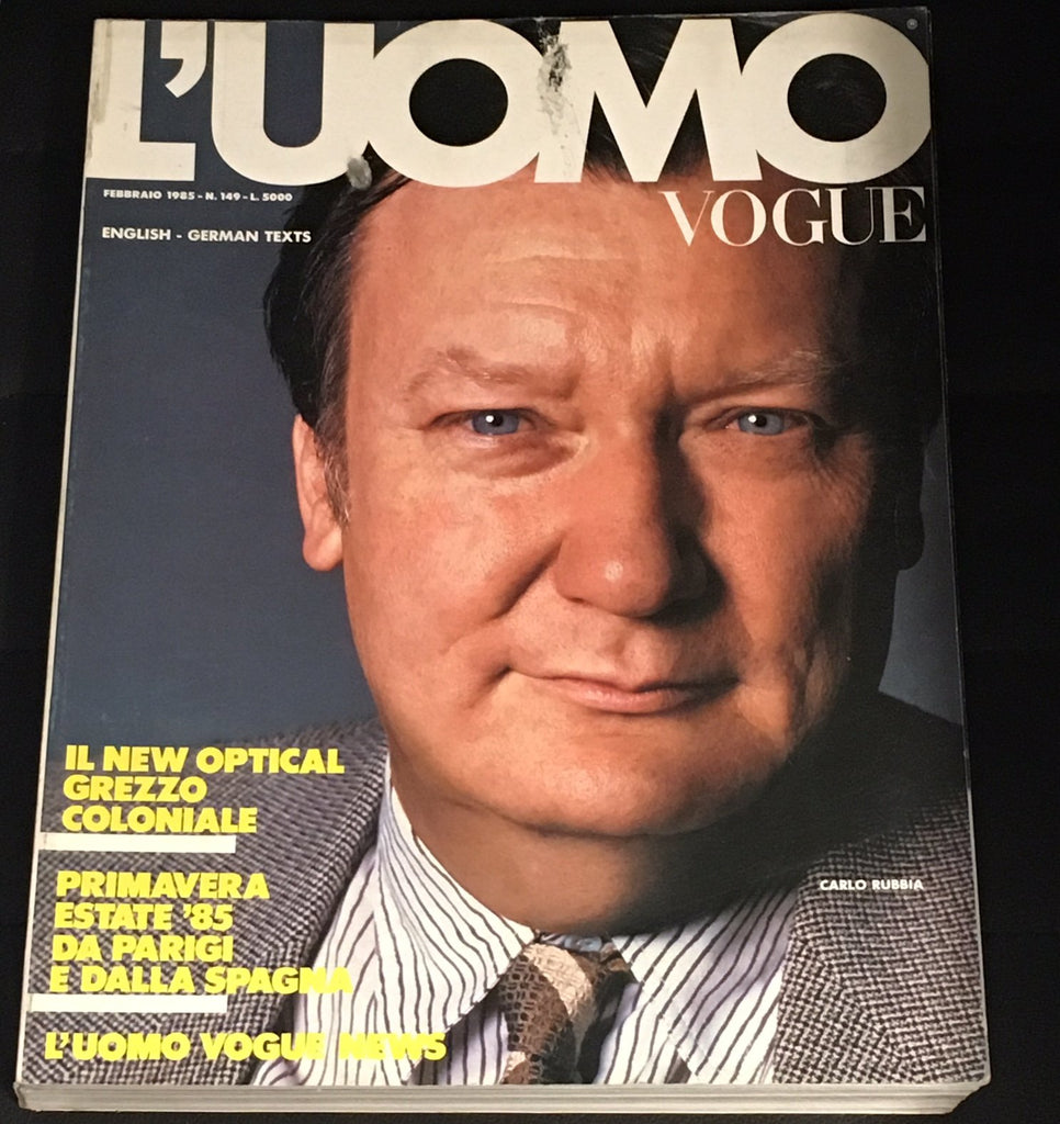 L'UOMO VOGUE Magazine February 1985