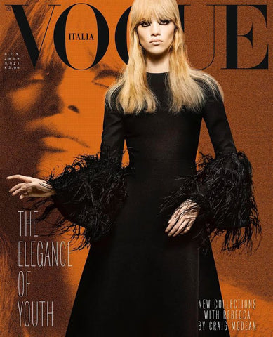 VOGUE Magazine Italia January 2019 REBECCA LEIGH LONGENDYKE Anok Yai KRIS GRIKAITE