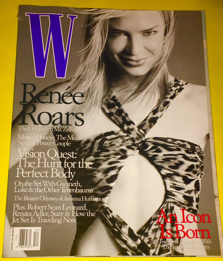 W Magazine December 2001 RENEE ZELLWEGER Gisele Bundchen VIVIEN SOLARI Valerie Sipp