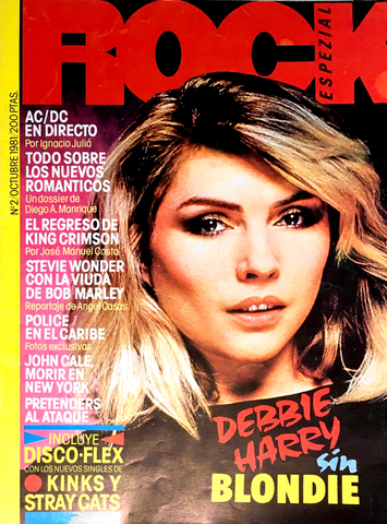 ROCK Espezial Spanish Magazine October 1981 DEBBIE HARRY AC/DC